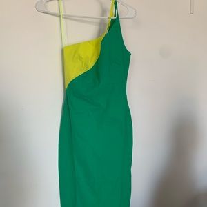 🆕 ASOS Vesper midi dress in green and lime